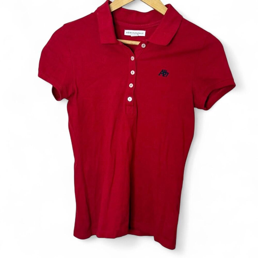 Aeropostale Women's Red Polo-shirts